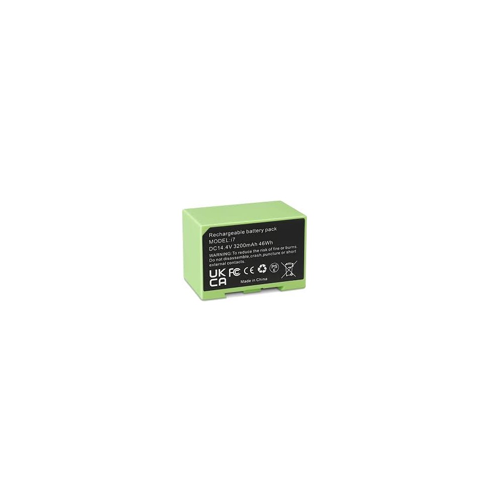 Batería compatible de nuestra marca Mirtux para Roomba e5, e6, i3, i3+, i4, i4+, i6, i7, i7+, j7 y j7+.