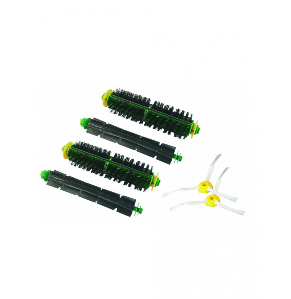 Pack 3 Brosse Latérale IRobot Roomba – Compatible Séries 505/405/205/105/Essential, Nettoyage Coins & Murs Efficace