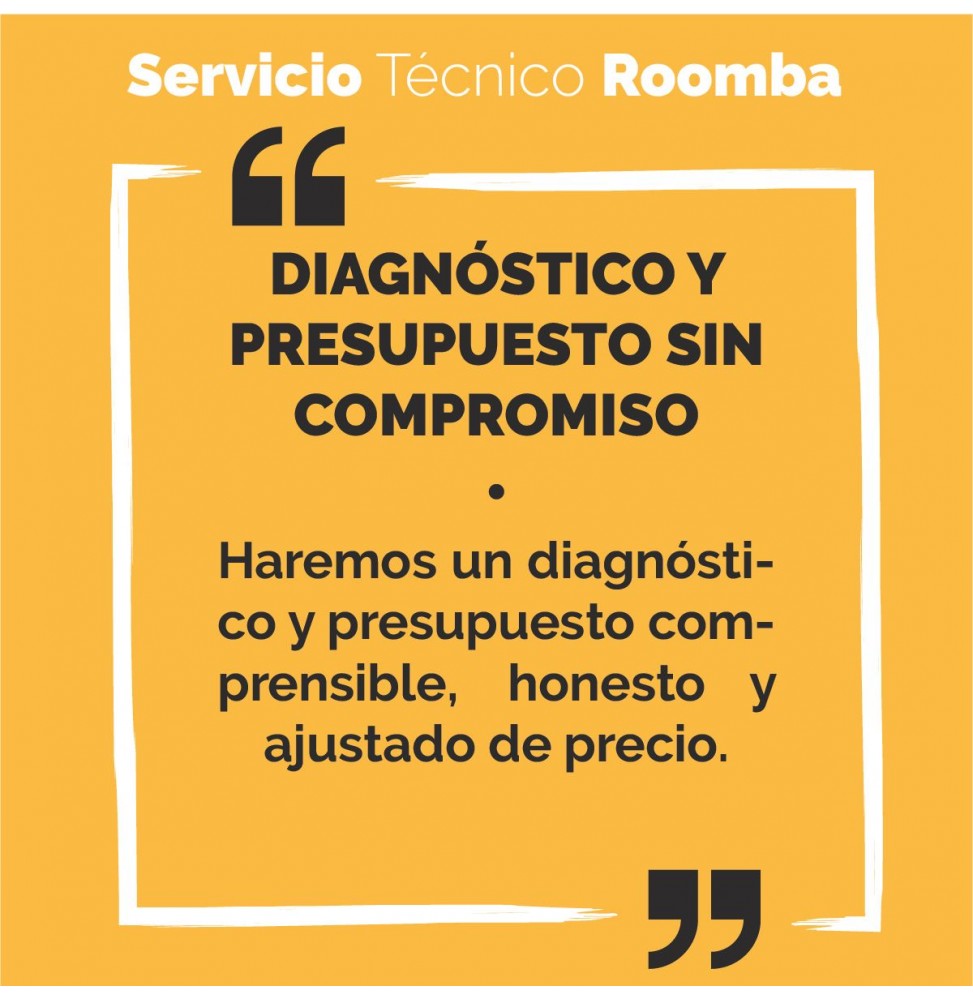 Diagnostico problemas - Servicio Técnico Roomba España